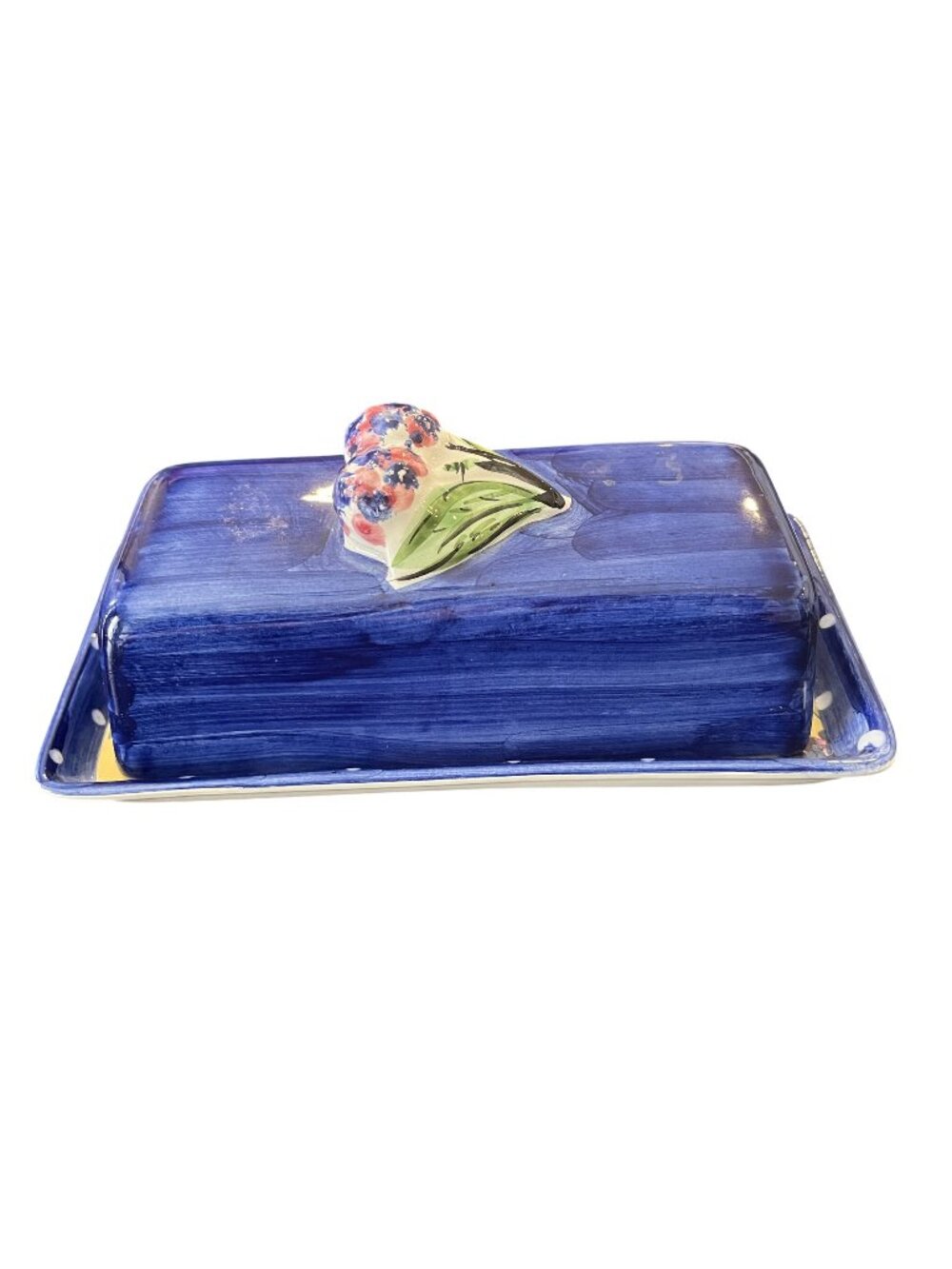 Bois d'Arc Heather Outlaw Kurpis Tutti Frutti Essex Butter Dish